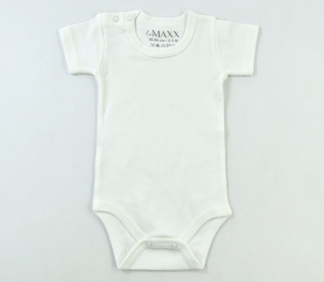 Baby Girls and Boys Short Sleeve Bodysuit - 100% Cotton -50 to 86 Size
