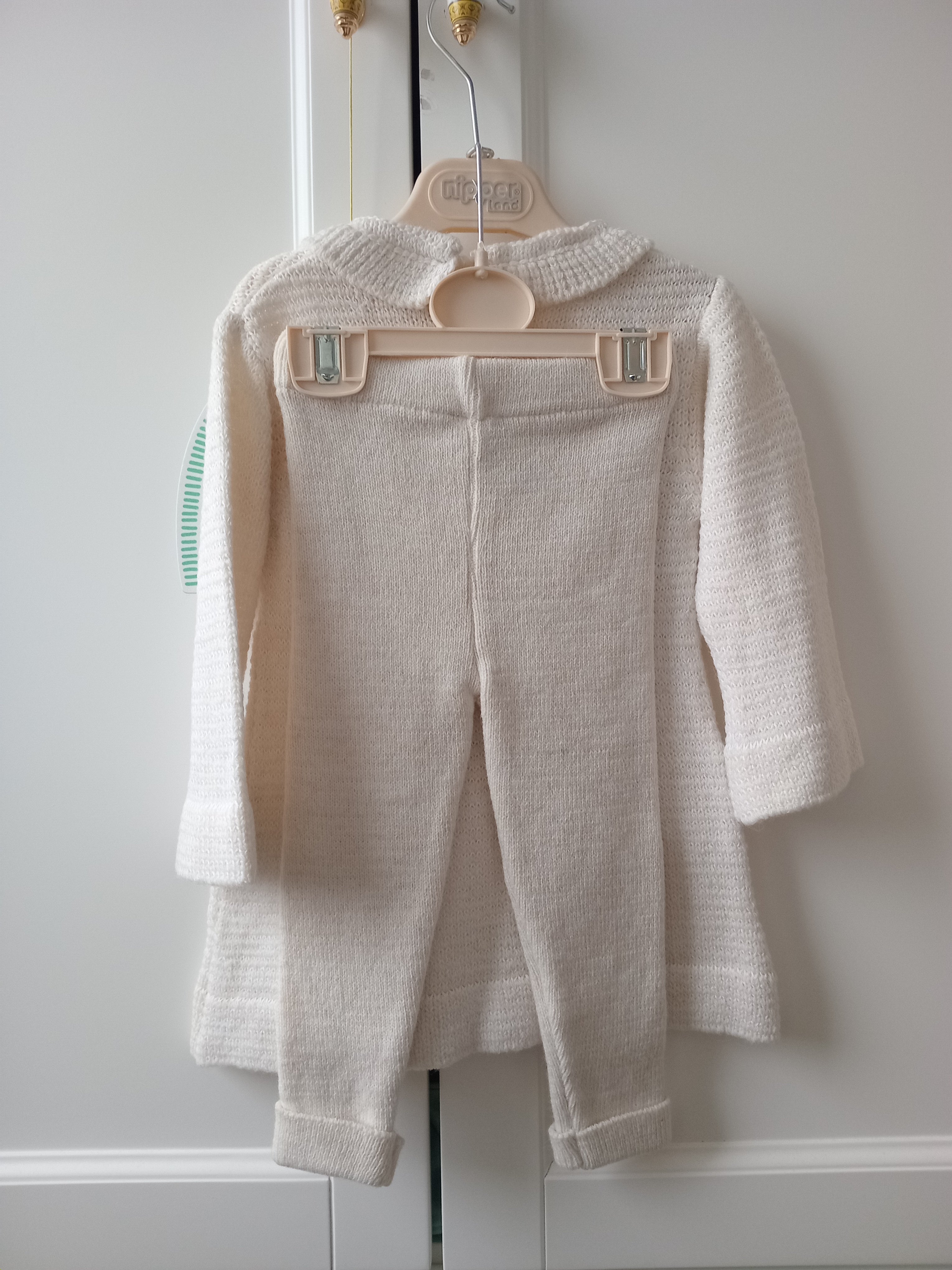 Nipperland-Strickkleid Und Hose-Creme-1916- 12-18 Monat (80-86)