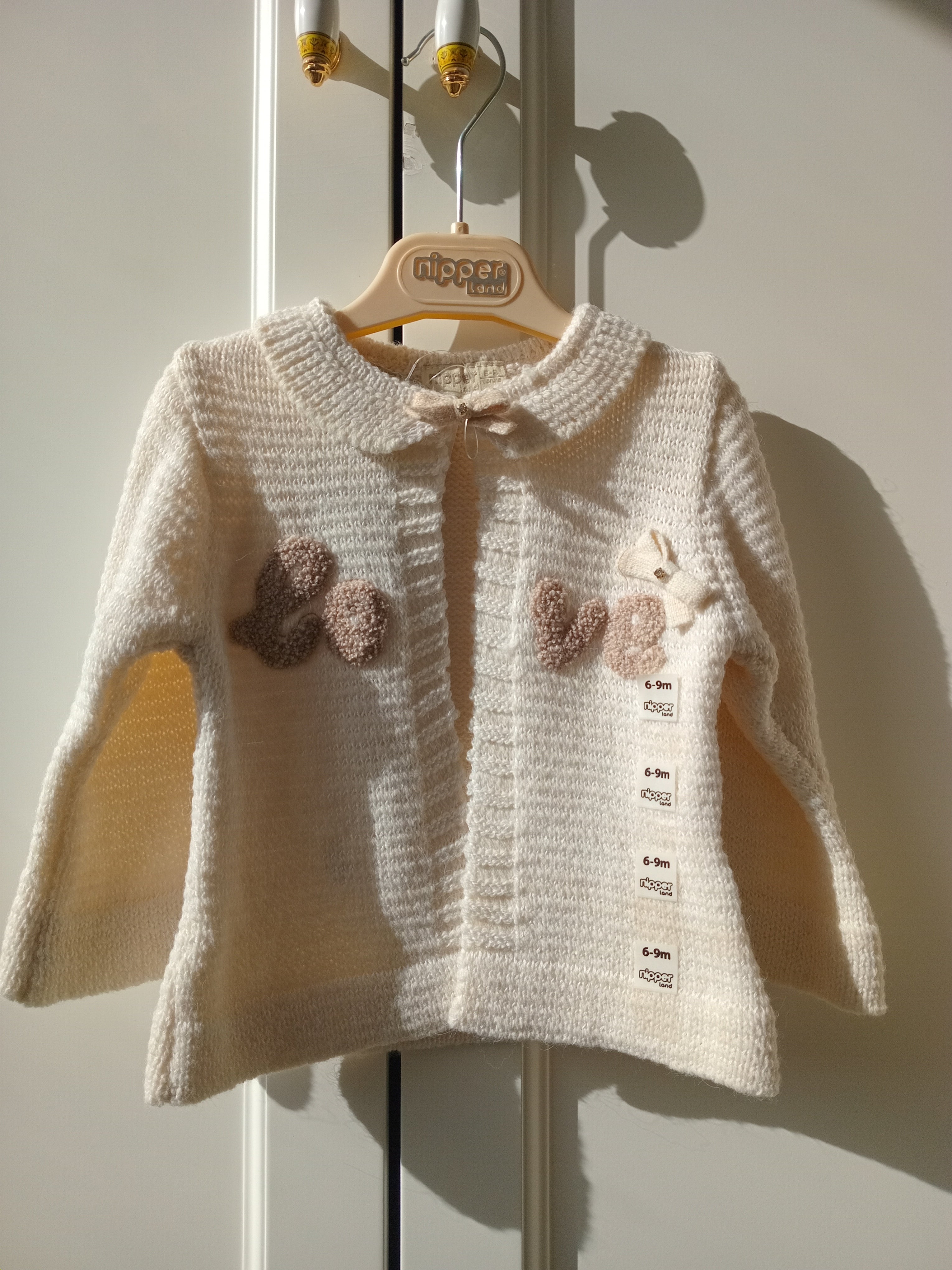 Nipperland Baby Mädchen Strick jacke und Hosen Set 2tlg. Wollmischung -1917