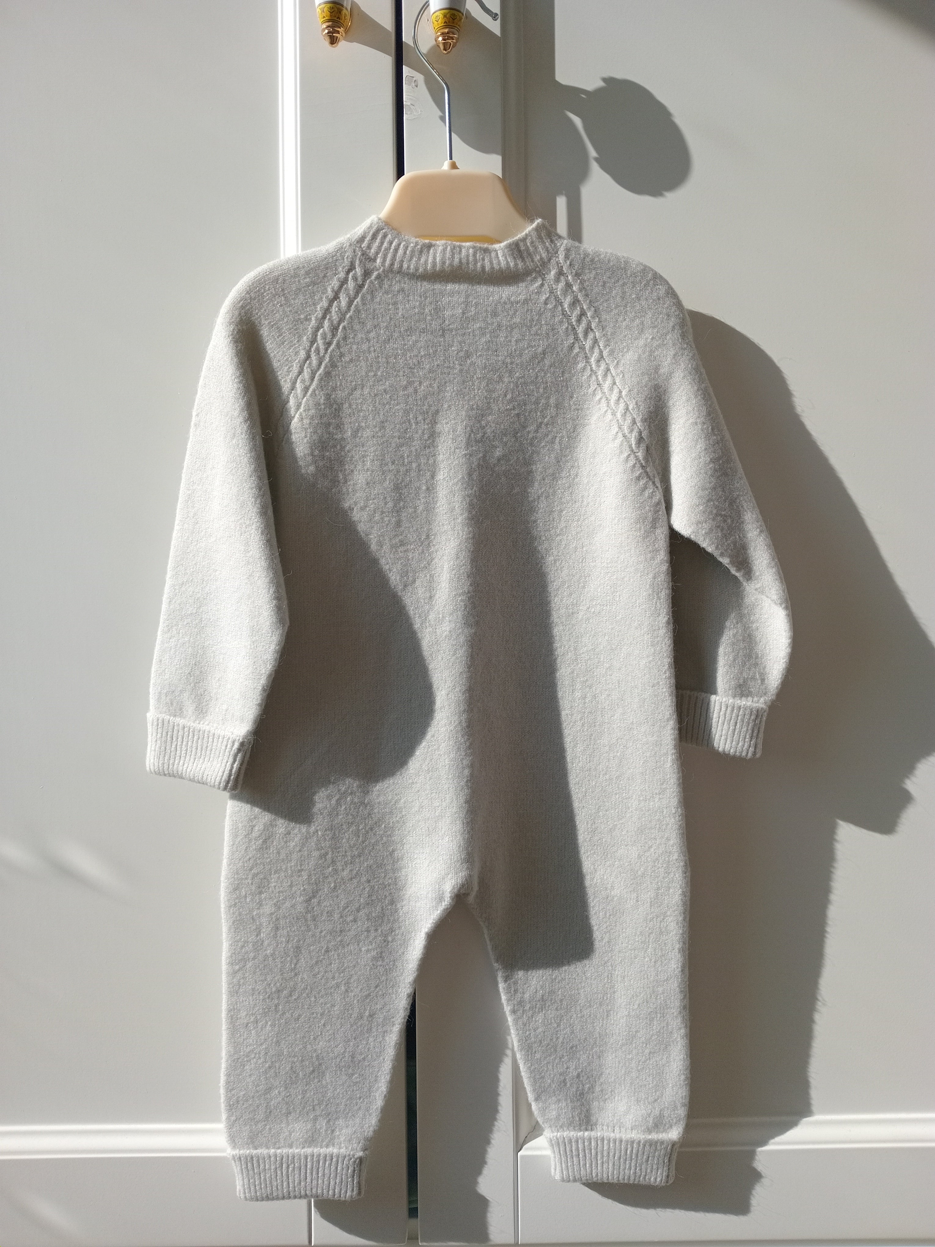 Nipperland Strick Overall-Grau-6572