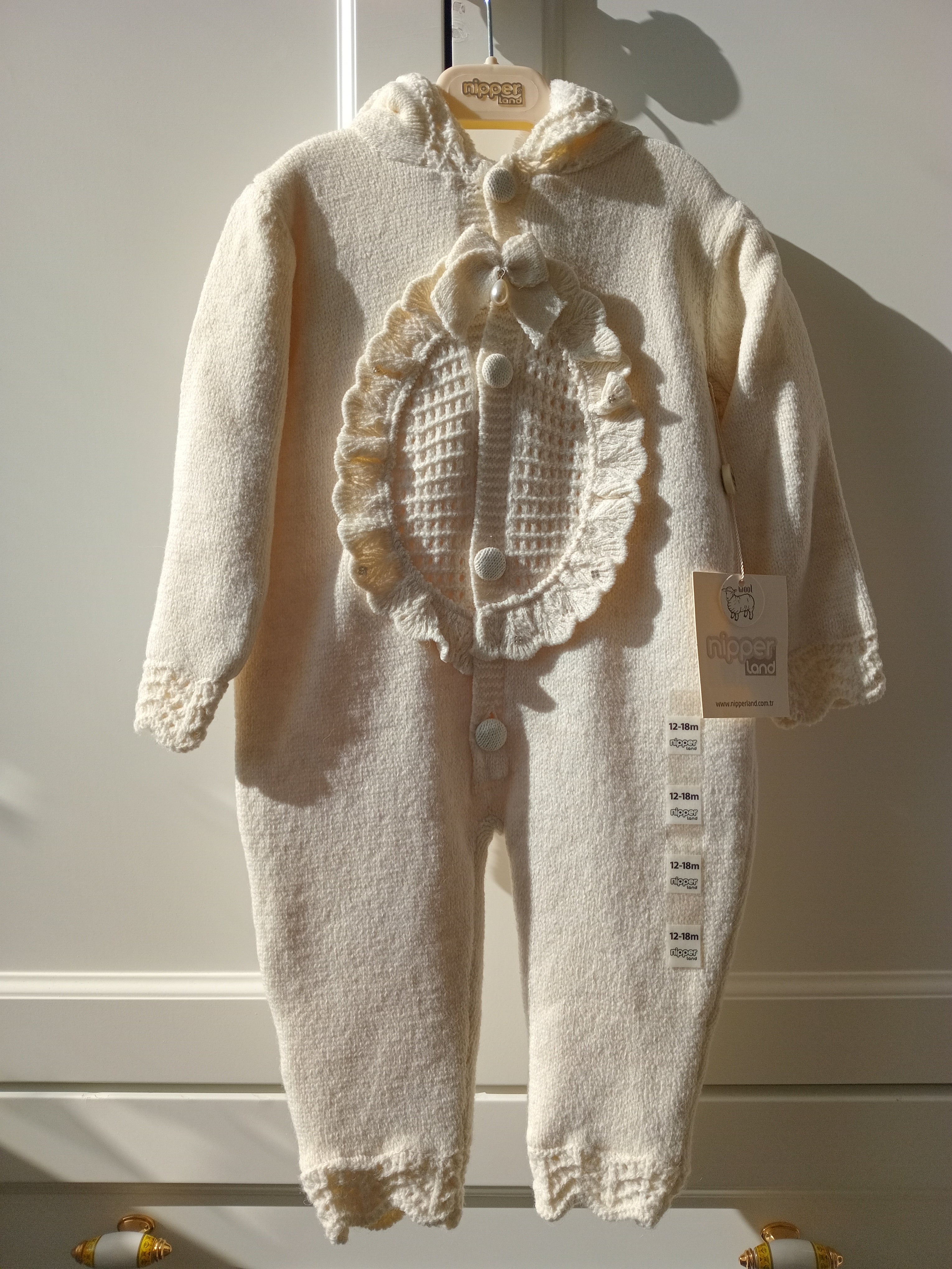 Nipperland Baby Mädchen Outfit Strampler für Winter -6580
