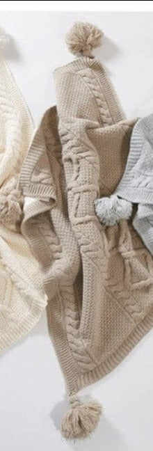 Nipperland couverture tricotée couverture bébé 85x100 cm 6525