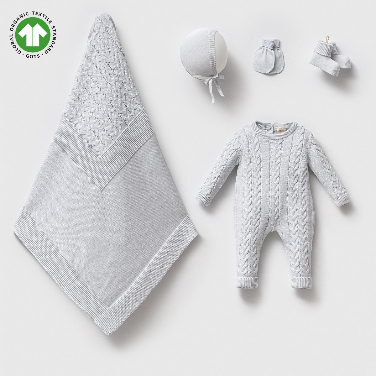 Strick Set Bio Baumwolle Baby