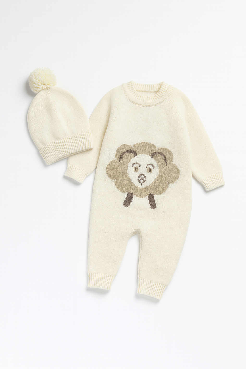 Nipperland Baby Set-baby blanket-knitted overall with hat - 6503