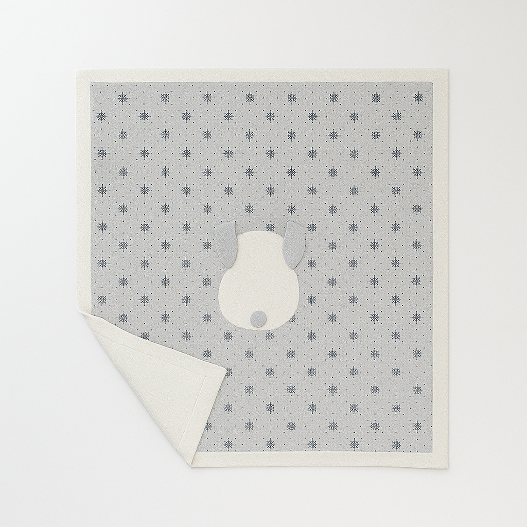 Nipperland couverture tricotée couverture bébé 85×100 cm 6445