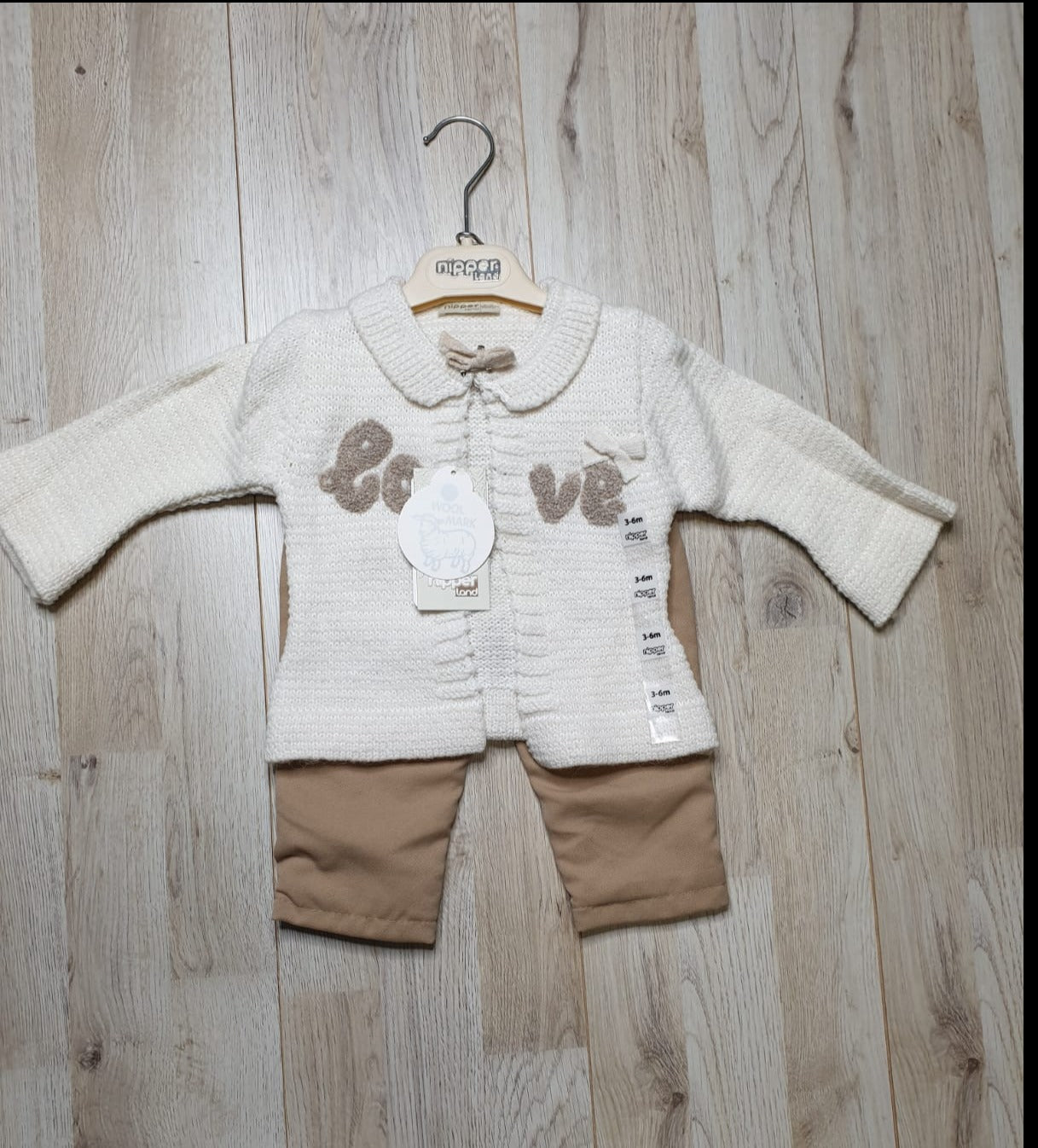 Nipperland baby set 2 pieces. Wool blend -1917