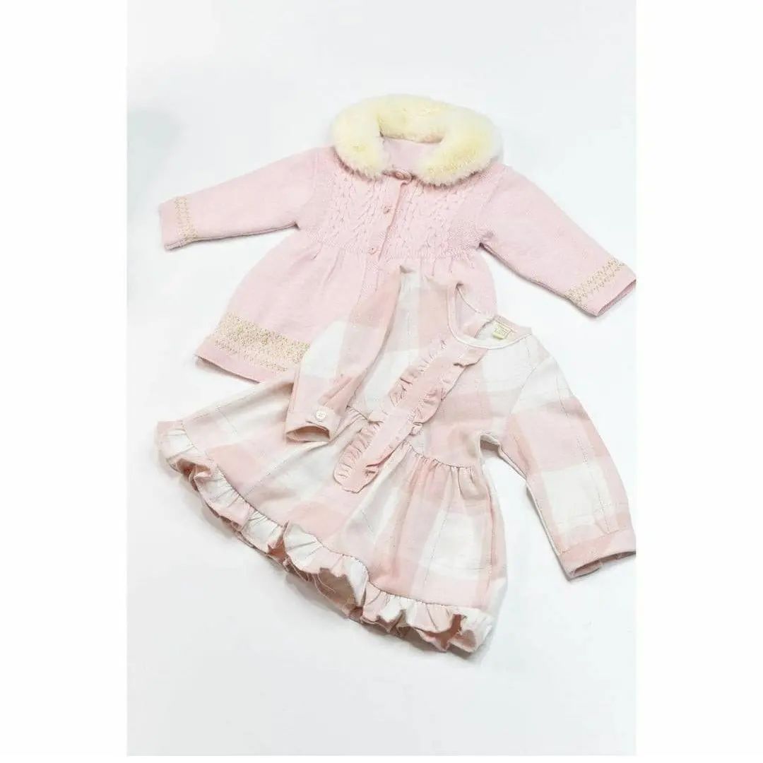 Nipperland ensemble de robe tricotée bébé fille 2 pièces - 6538
