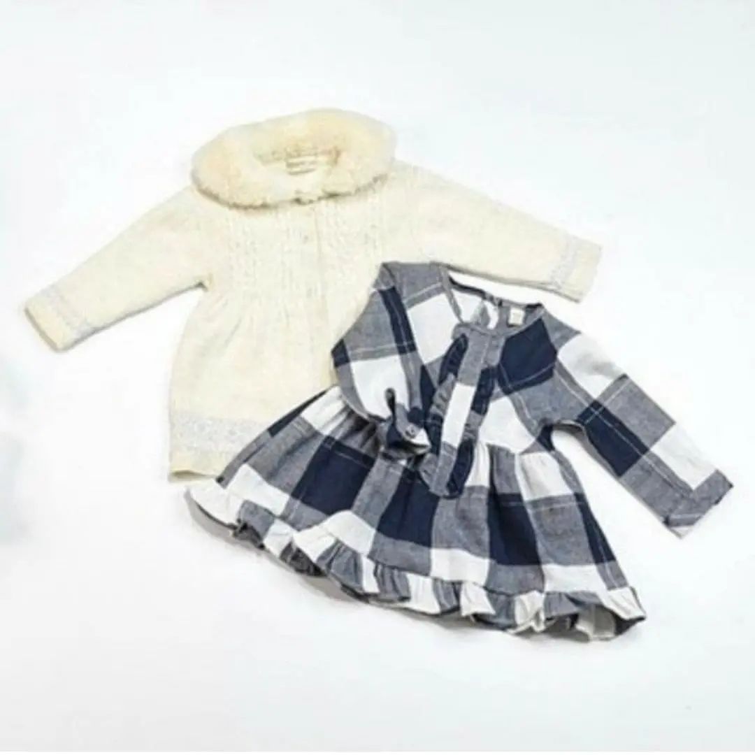 Nipperland ensemble de robe tricotée bébé fille 2 pièces - 6538