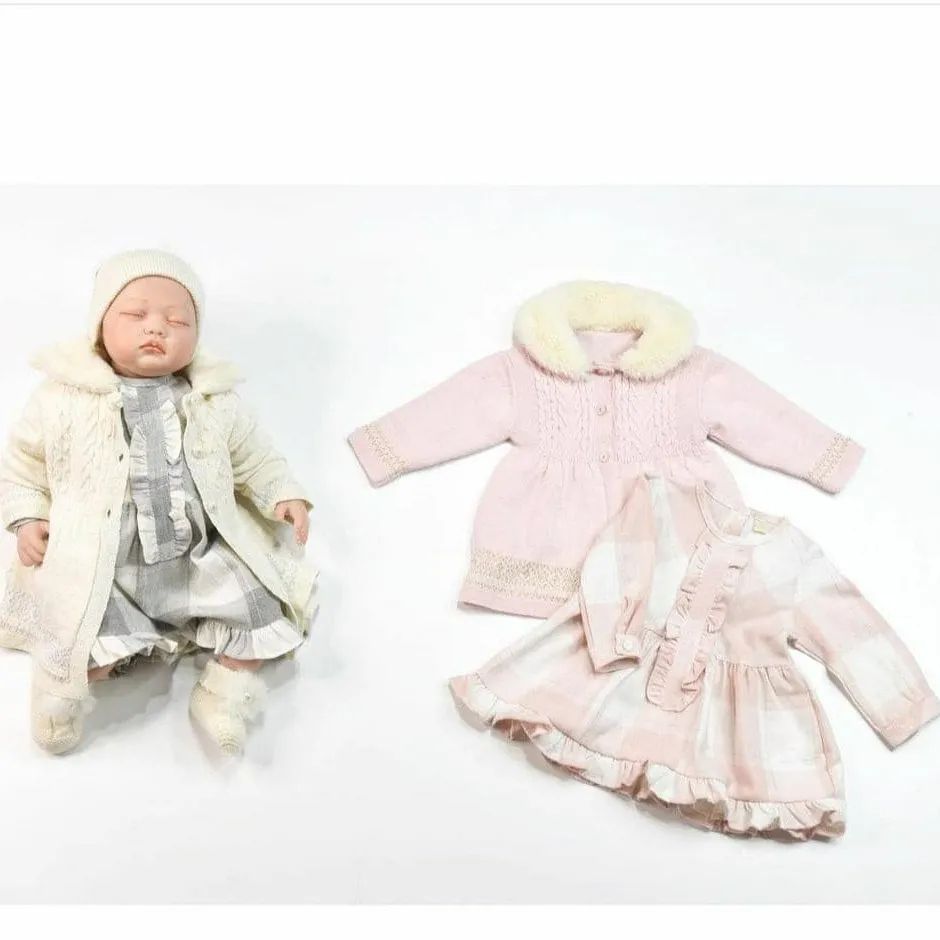 Nipperland ensemble de robe tricotée bébé fille 2 pièces - 6538