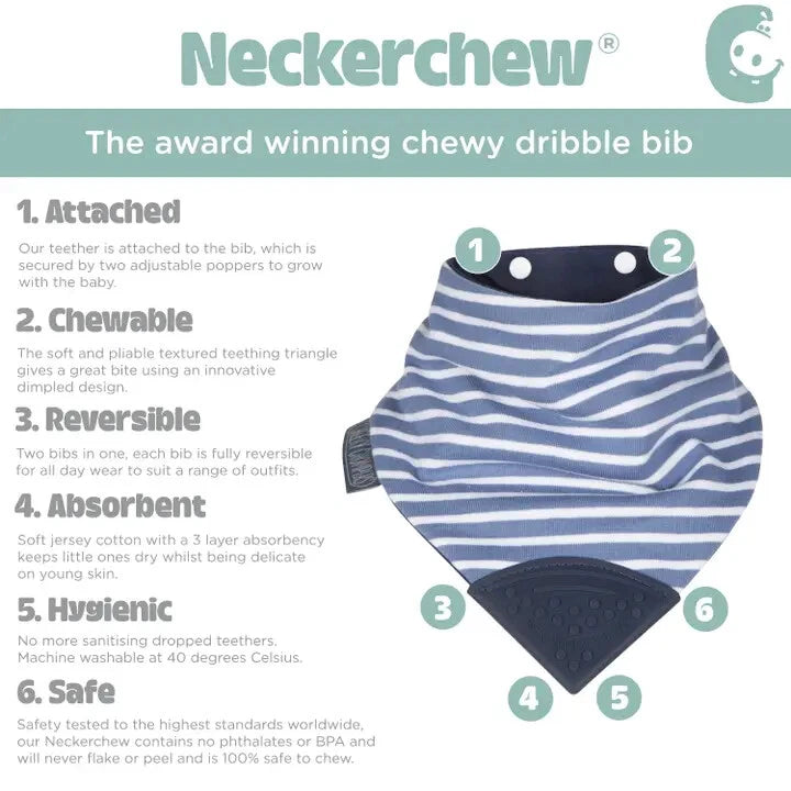 Cheeky Chompers Lätzchen für zahnende Babys und Kleinkinder - Bandana Lätzchen