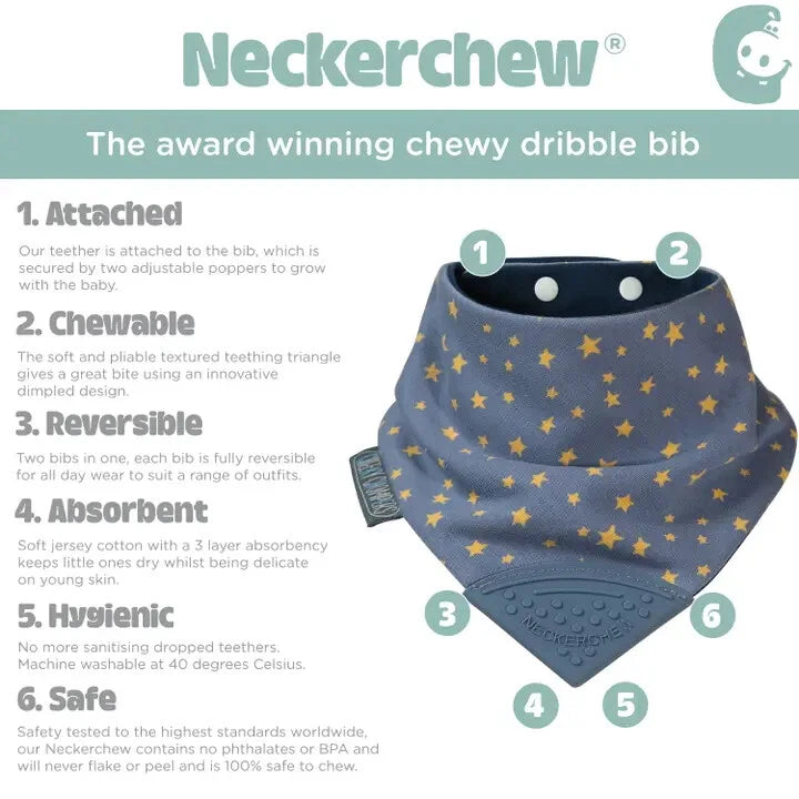 Cheeky Chompers Lätzchen für zahnende Babys und Kleinkinder - Bandana Lätzchen