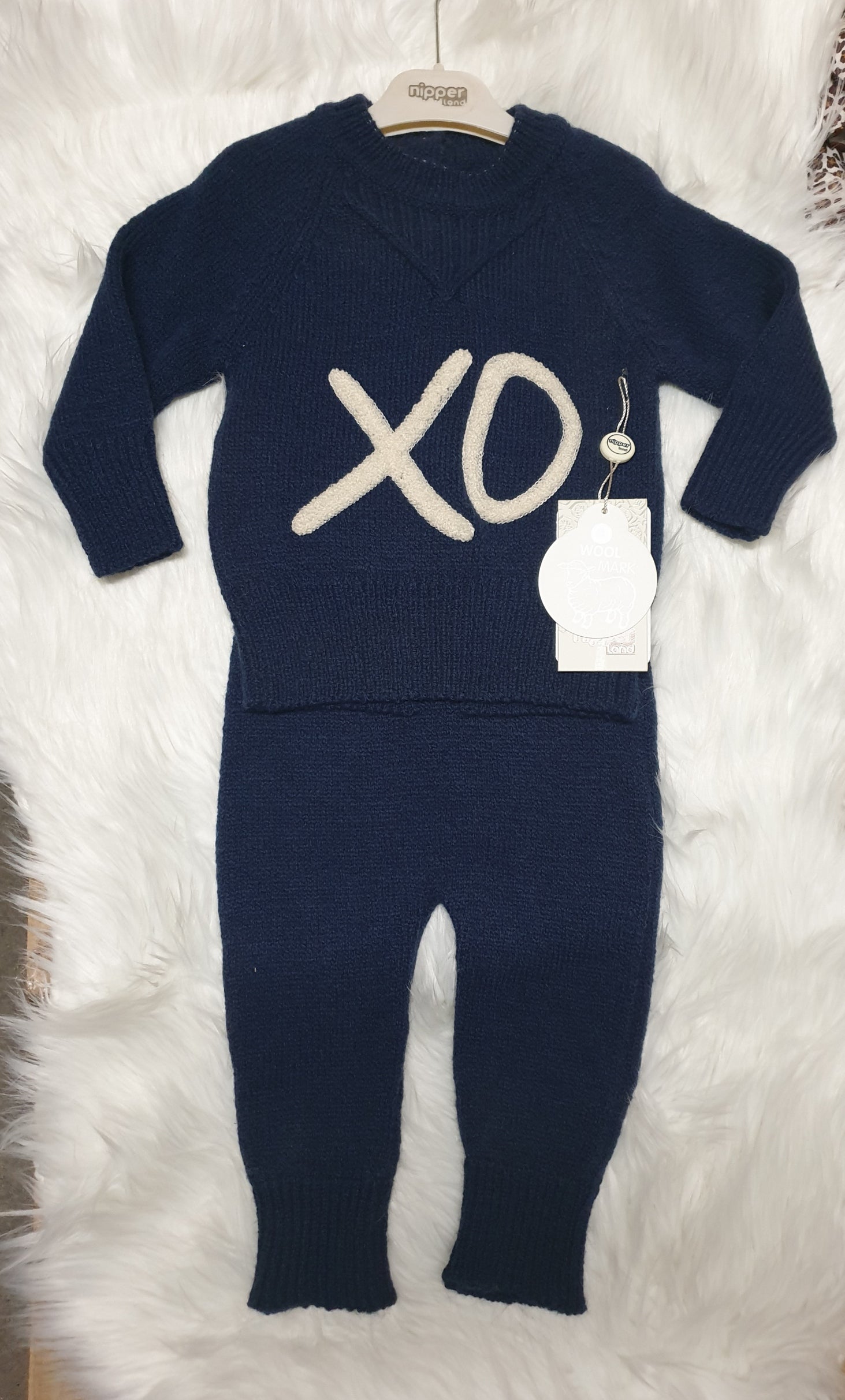 Nipperland Baby XO Strick Hose und Langarm pullover-6410