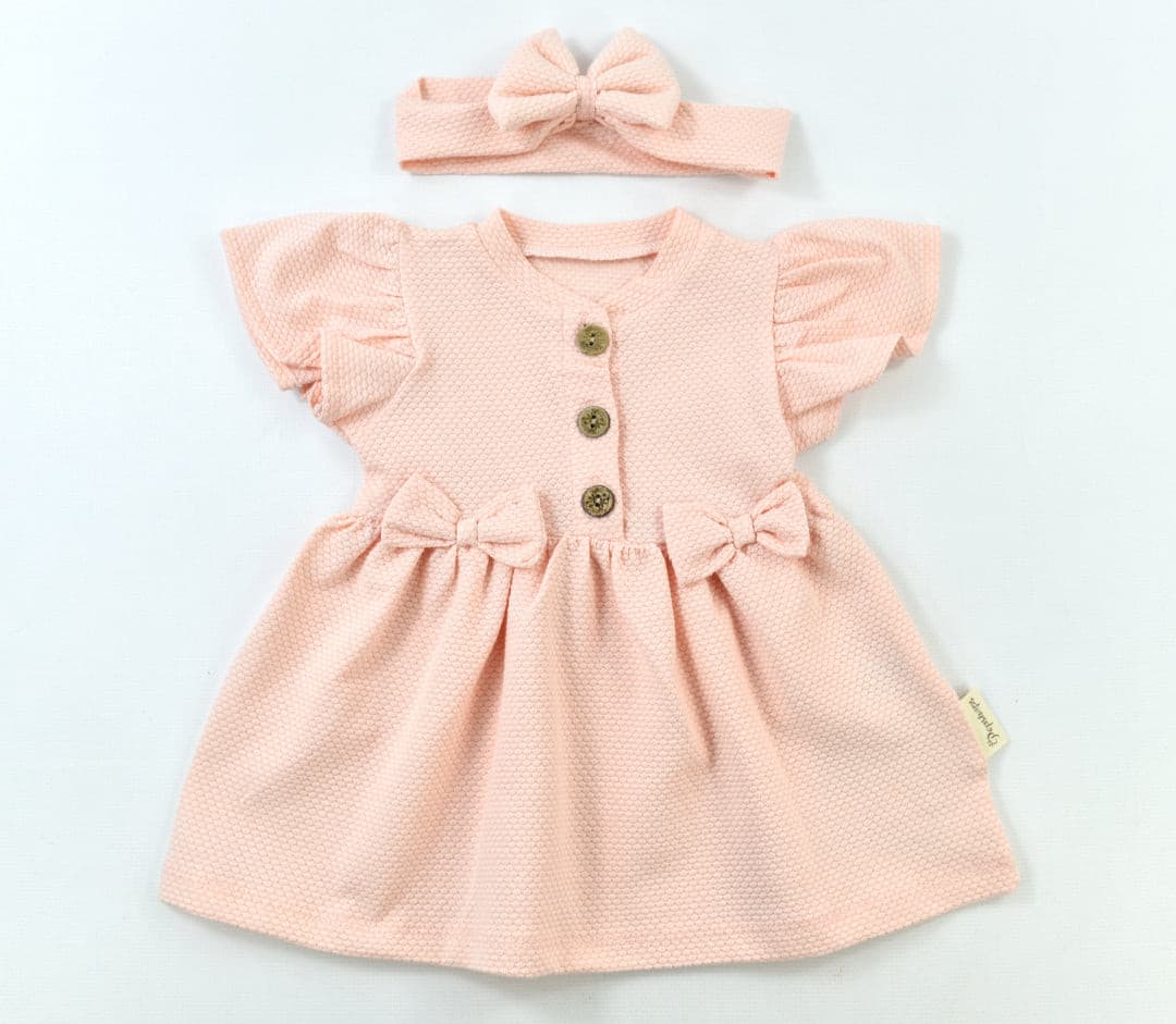 Kleid mit Schleifen und Bandana -0674PS muffinandco.
