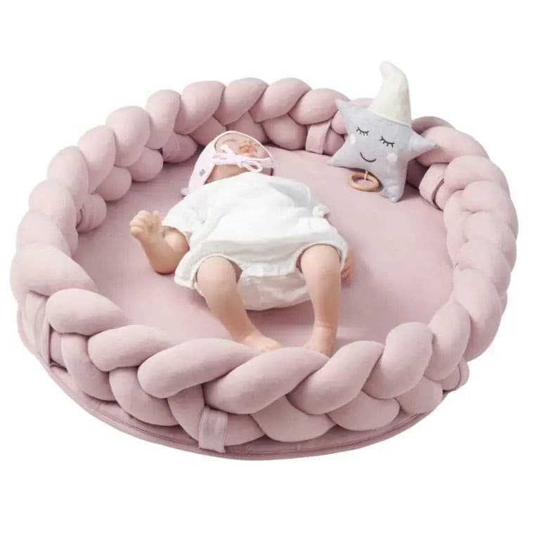 Baby Nest geflochten Rosa - muffinandco