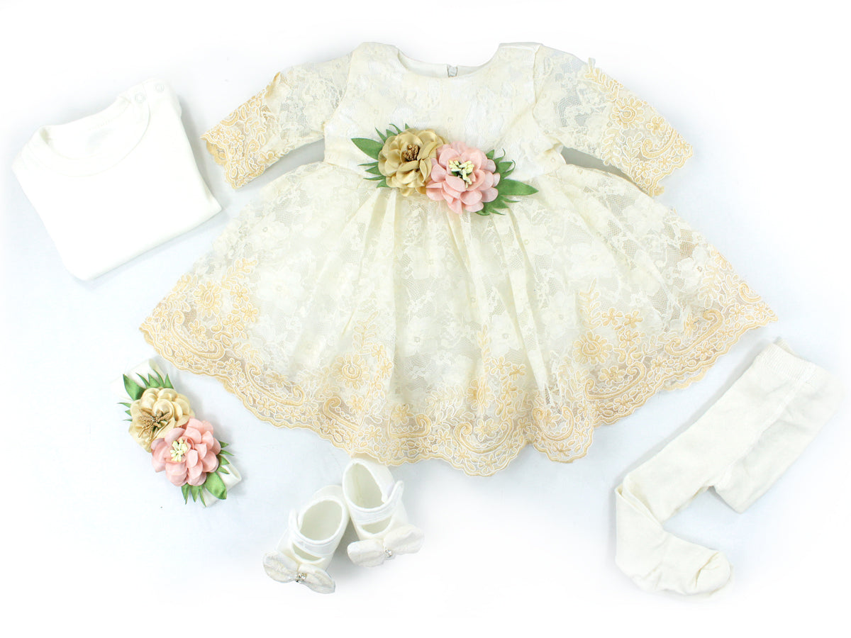 Festliches Spitzenkleid im 5 Tlg. Set | muffinandco