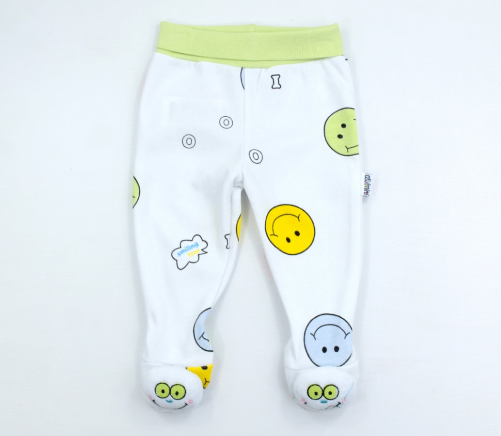 Babyhose mit Rassel an den Füßen in verschiedenen Farben | muffinandco