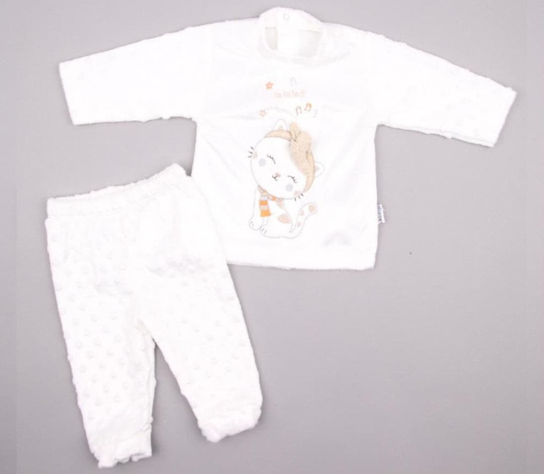 Freizeitset "Sweet Cat" 2Tlg. rosa und creme -12311 | muffinandco
