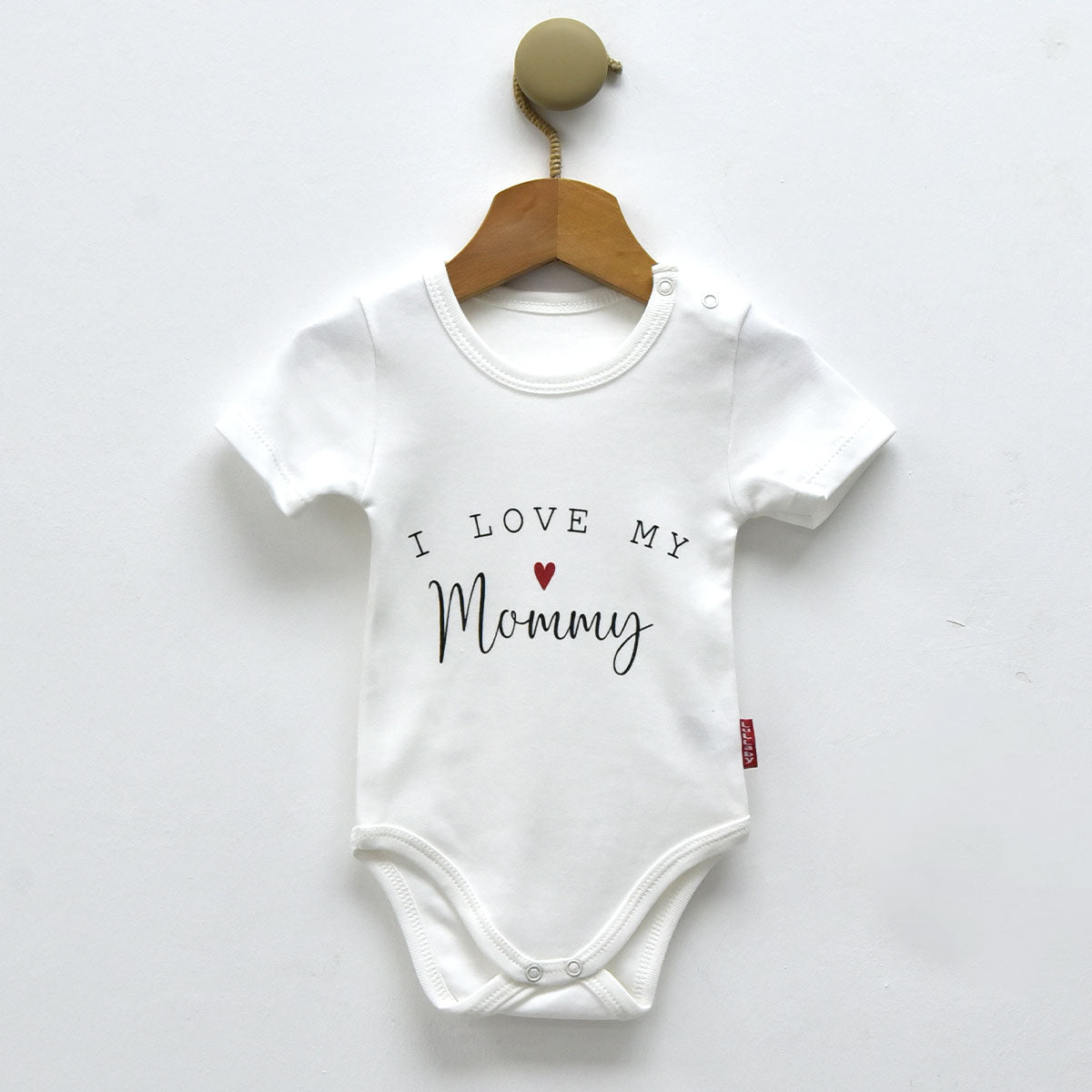 Baby Kurzarm-Body „I Love My Mommy“ – 6–12 Monate