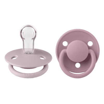 Dusky Lilac & Heather Silicone - Bibs de Lux (0-36m) muffinandco.
