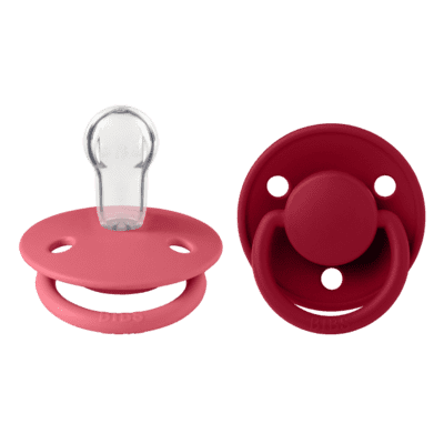 Coral & Ruby Silicone - Bibs de Lux (0-36m) muffinandco.