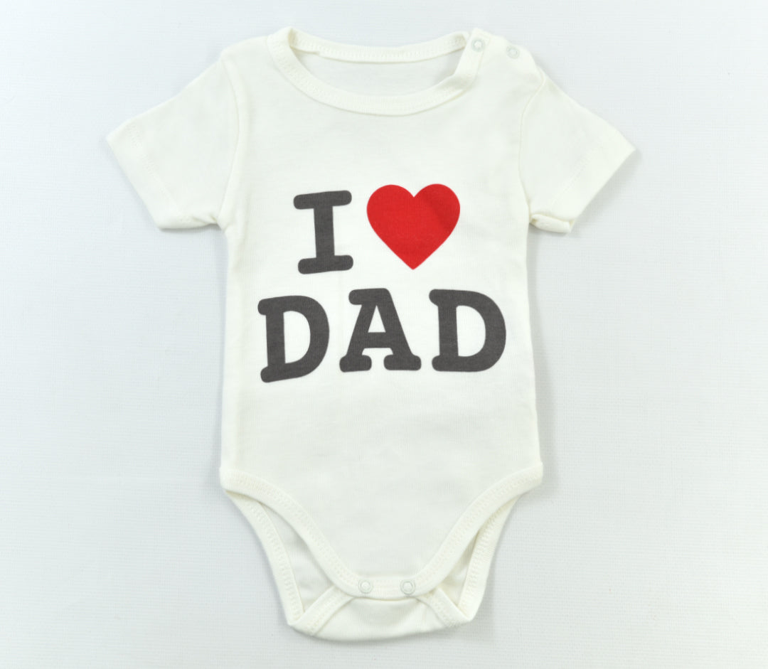 Baby Kurzarm-Body „I love dad“ – 1605