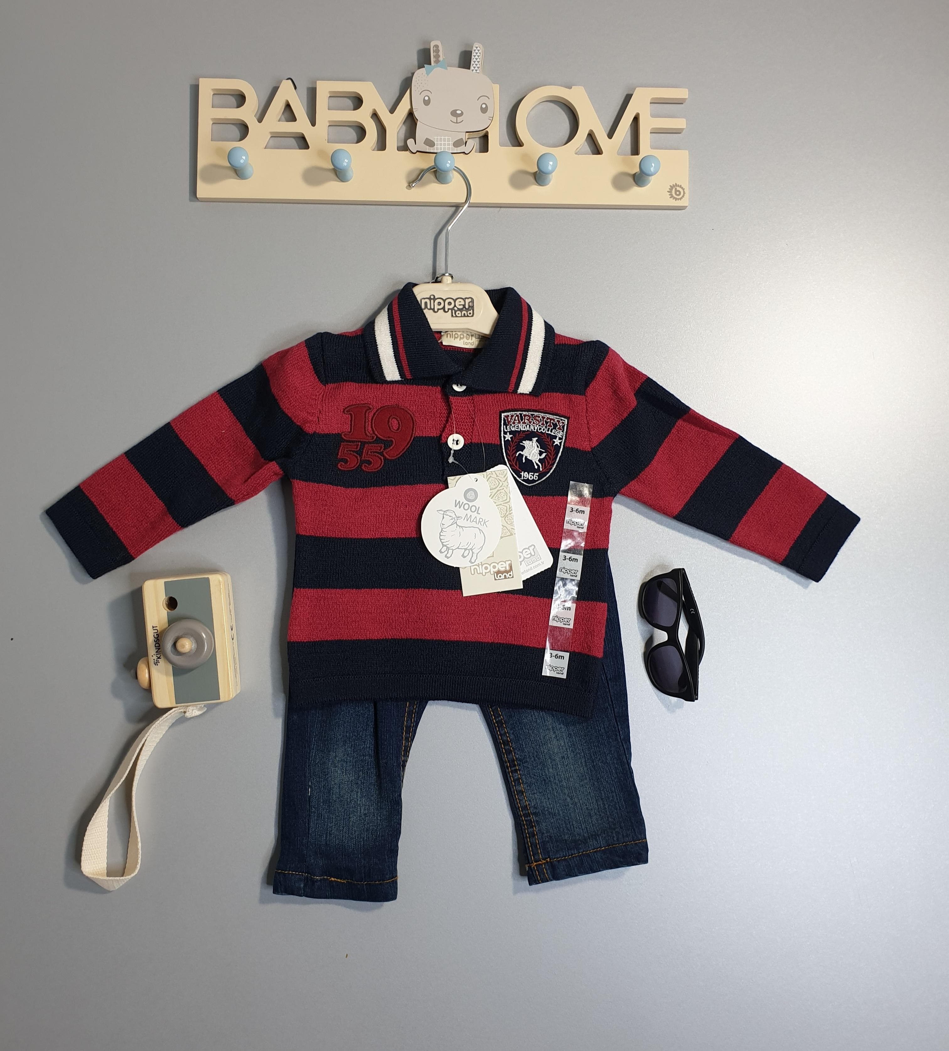 Nipperland Jeans und Pullover Set 2 tlg.-1988.