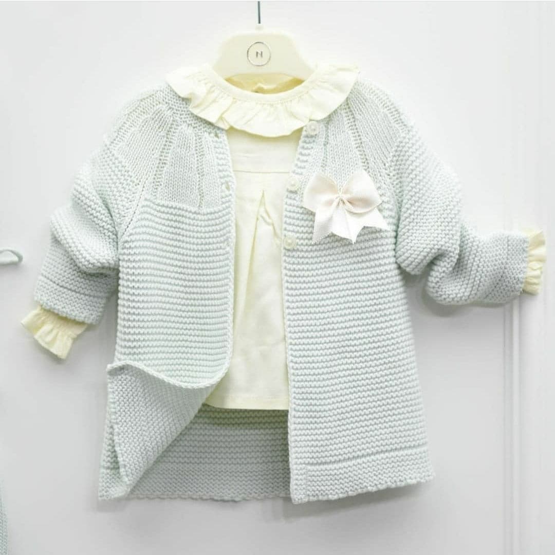 Nipperland-Baby-Set Beige - 4 tlg- Grün muffinandco.