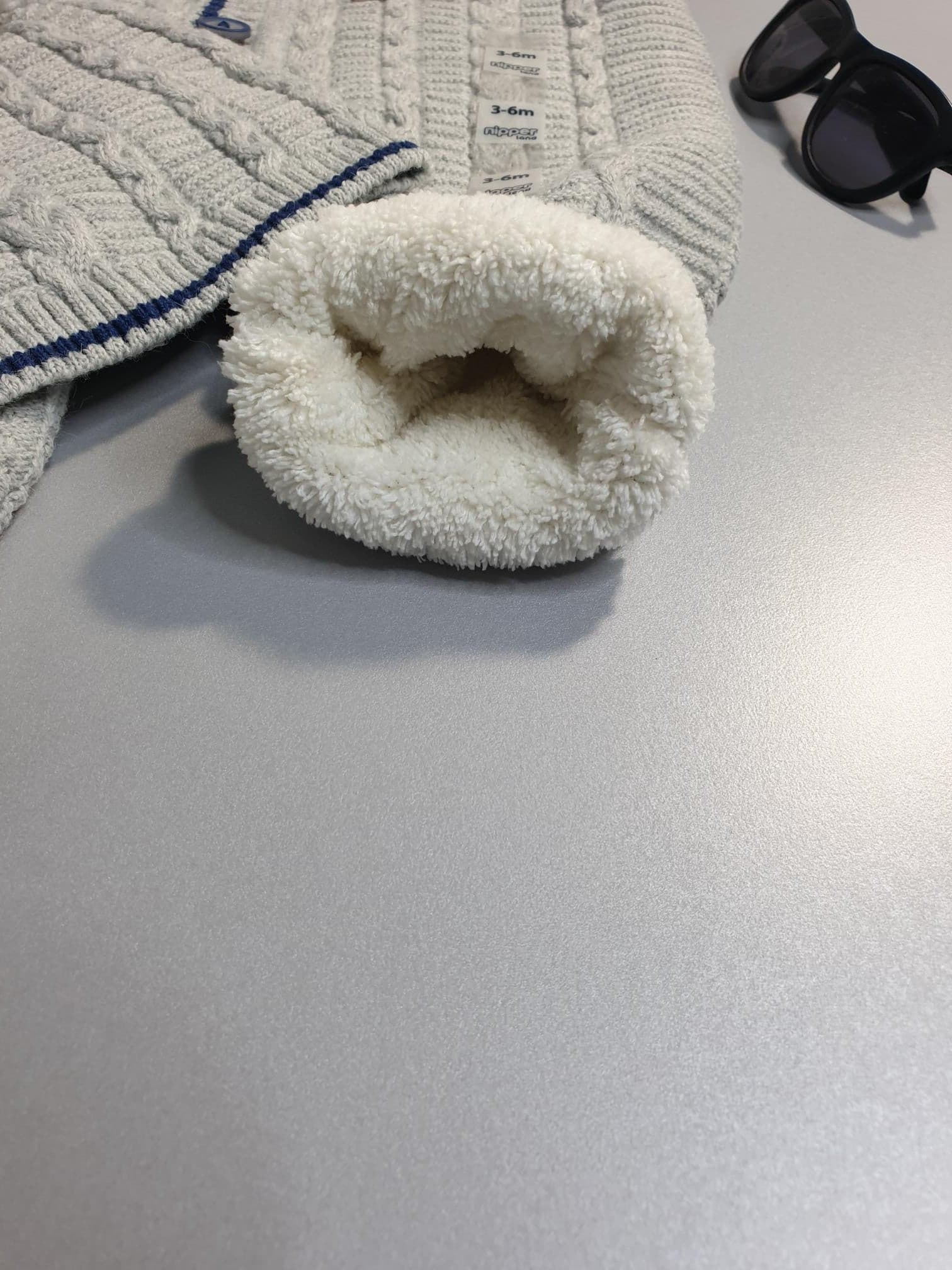Nipperland-Strickoverall mit Mütze für Mädchen und Jungen