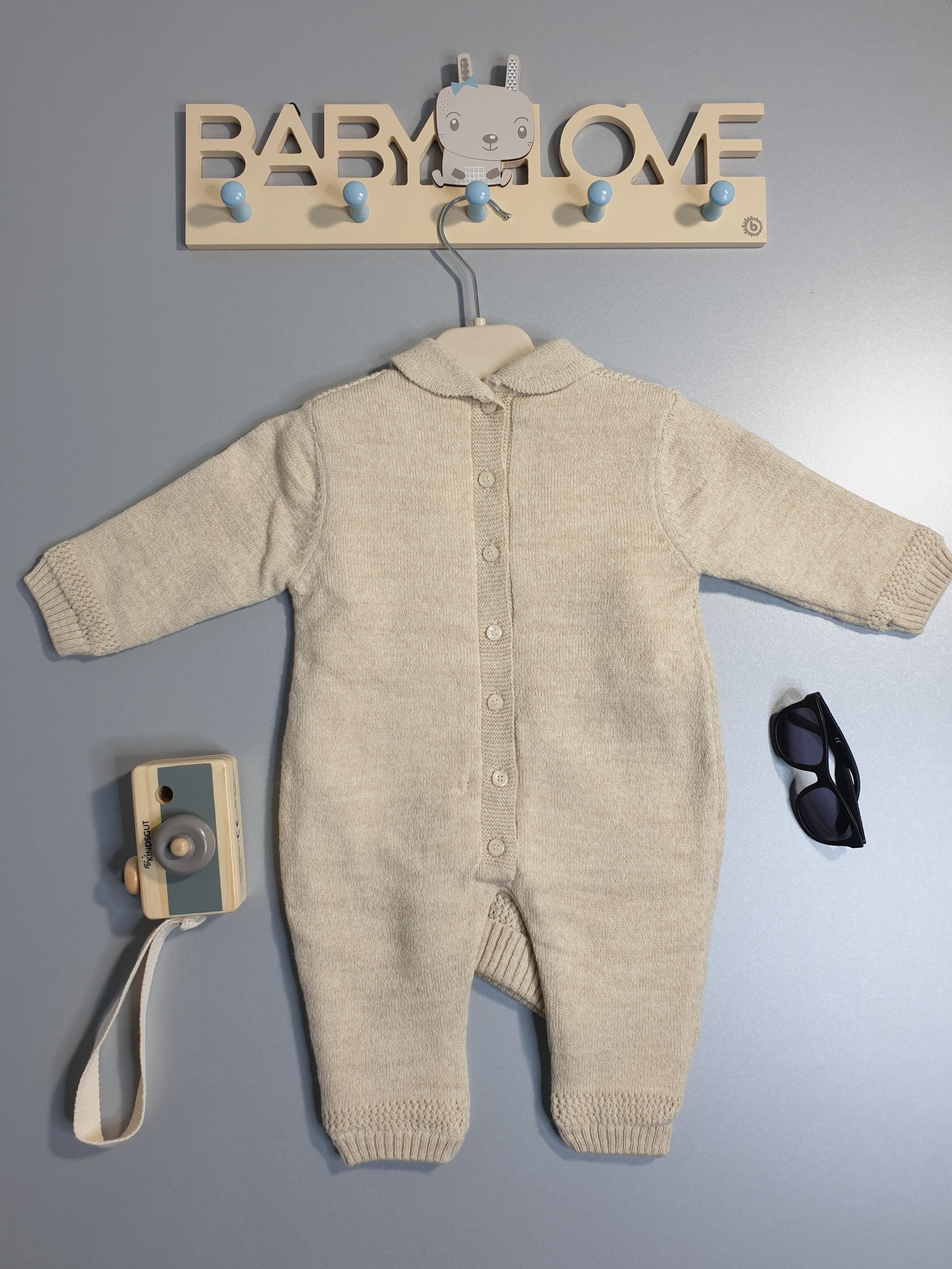 Baby Strampler Blumenmotiv mit Mütze-6241 - muffinandco