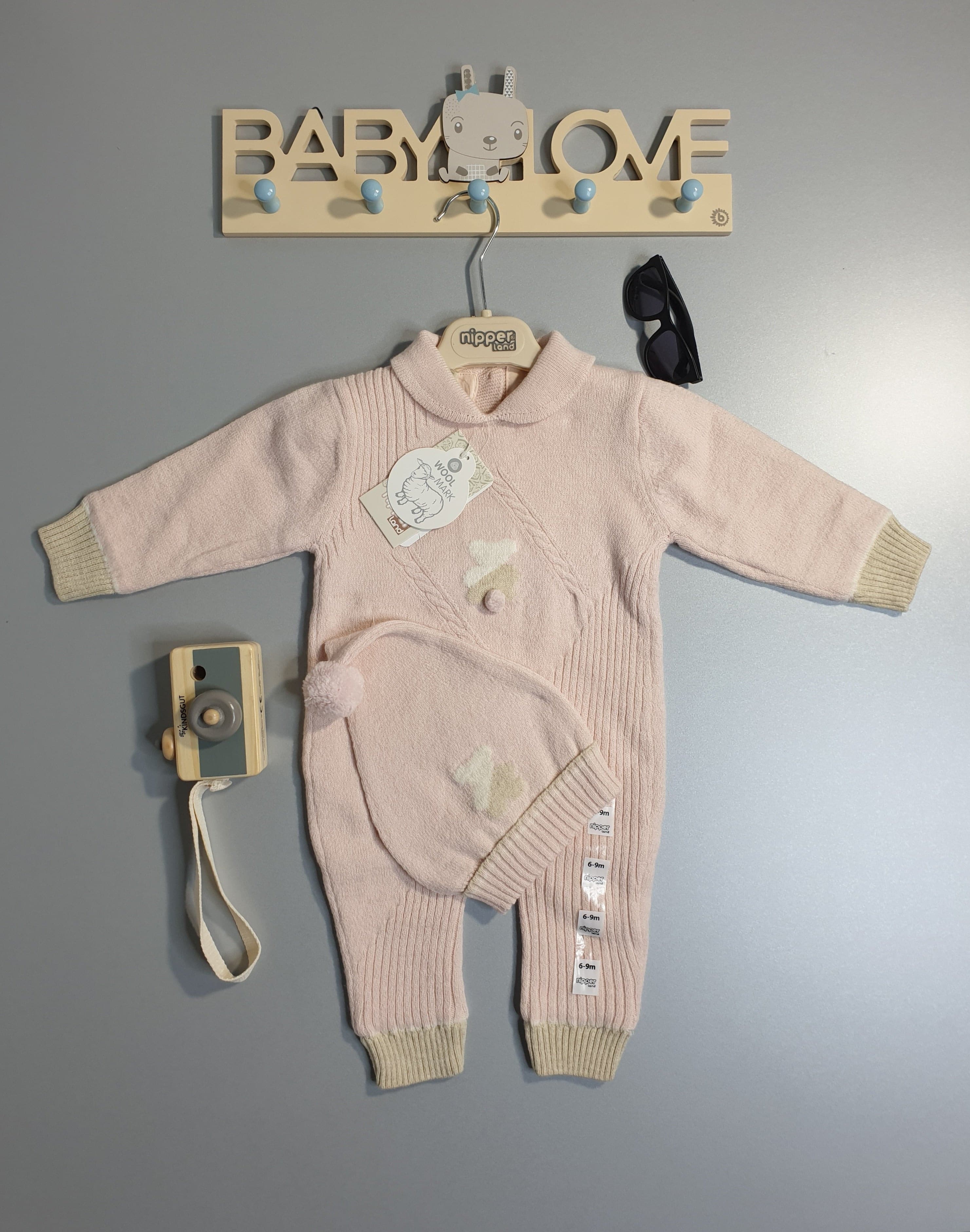 Muffinandco - Baby  Strick-Overall mit Mütze-6234 muffinandco.