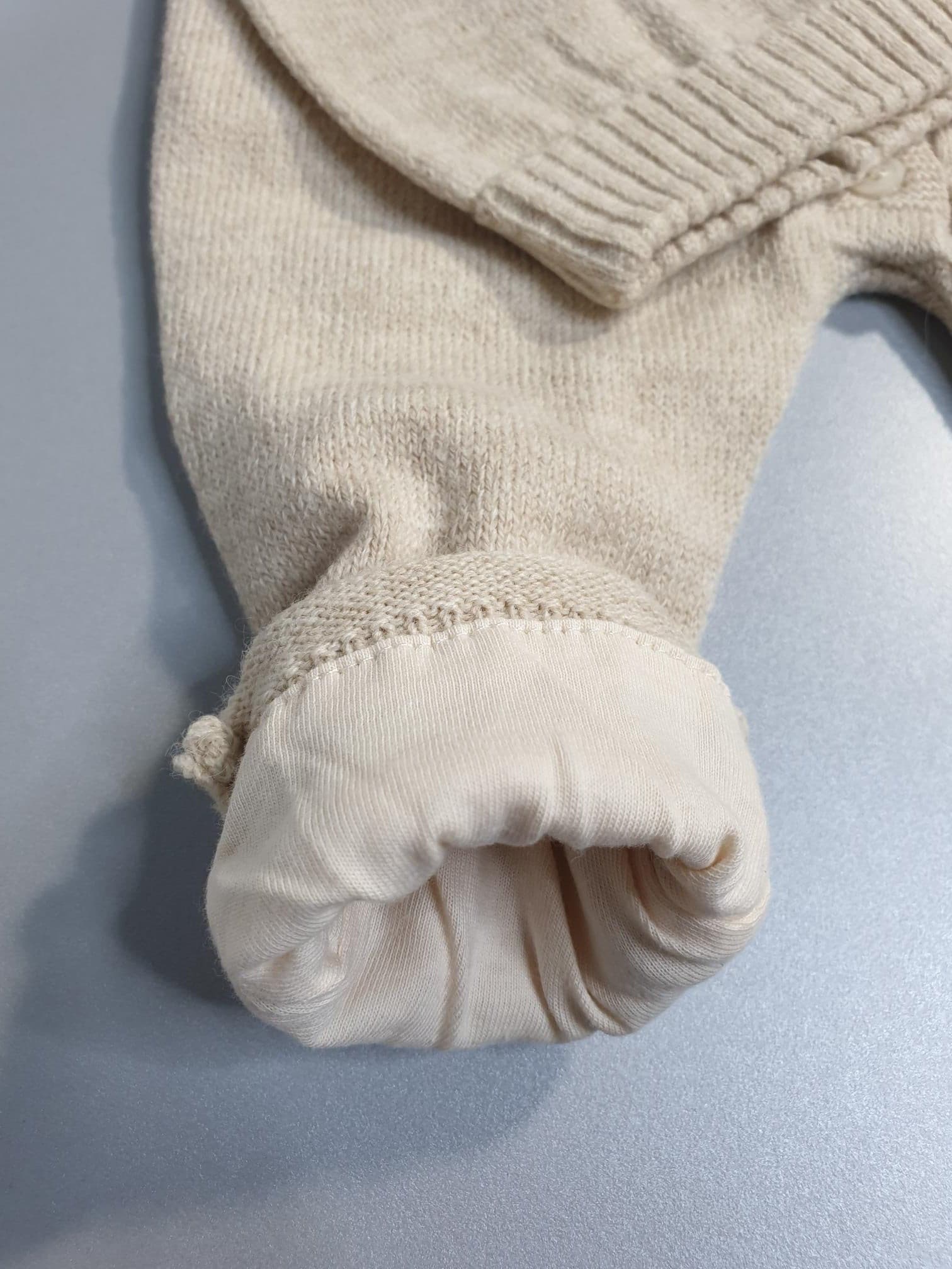 Nipper- Baby Strick-Overall mit Mütze-6235 muffinandco.