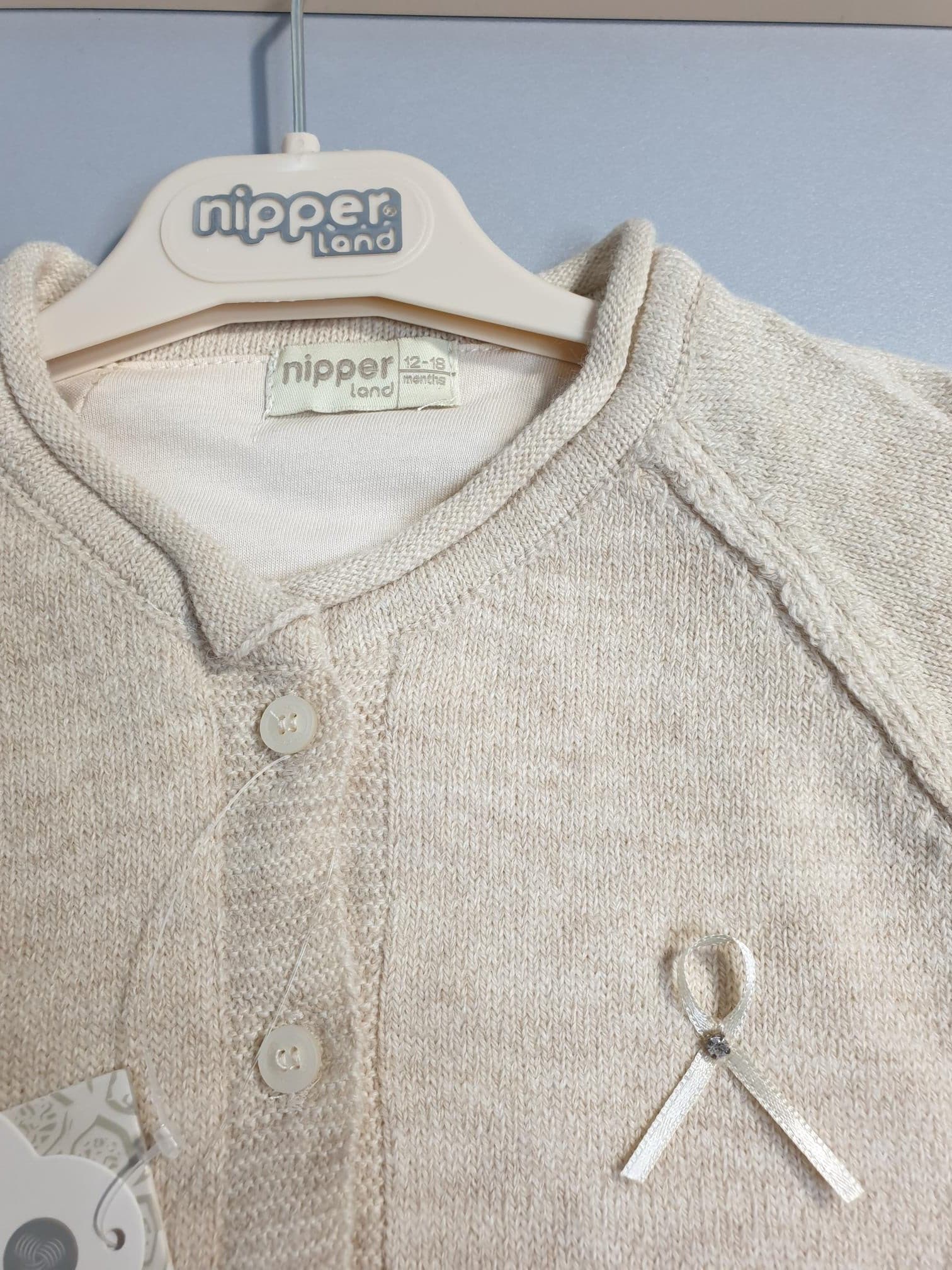 Nipper- Baby Strick-Overall mit Mütze-6235 muffinandco.