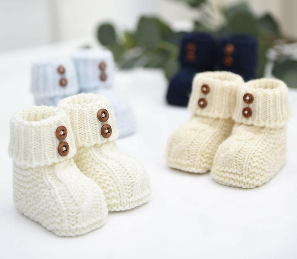 Nipperland-Babyschuhe Gestrickt 2187N.