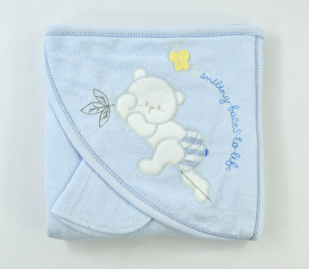 Kapuzenhandtuch - Baby Bär mit Waschtuch - reine Baumwolle-3027
