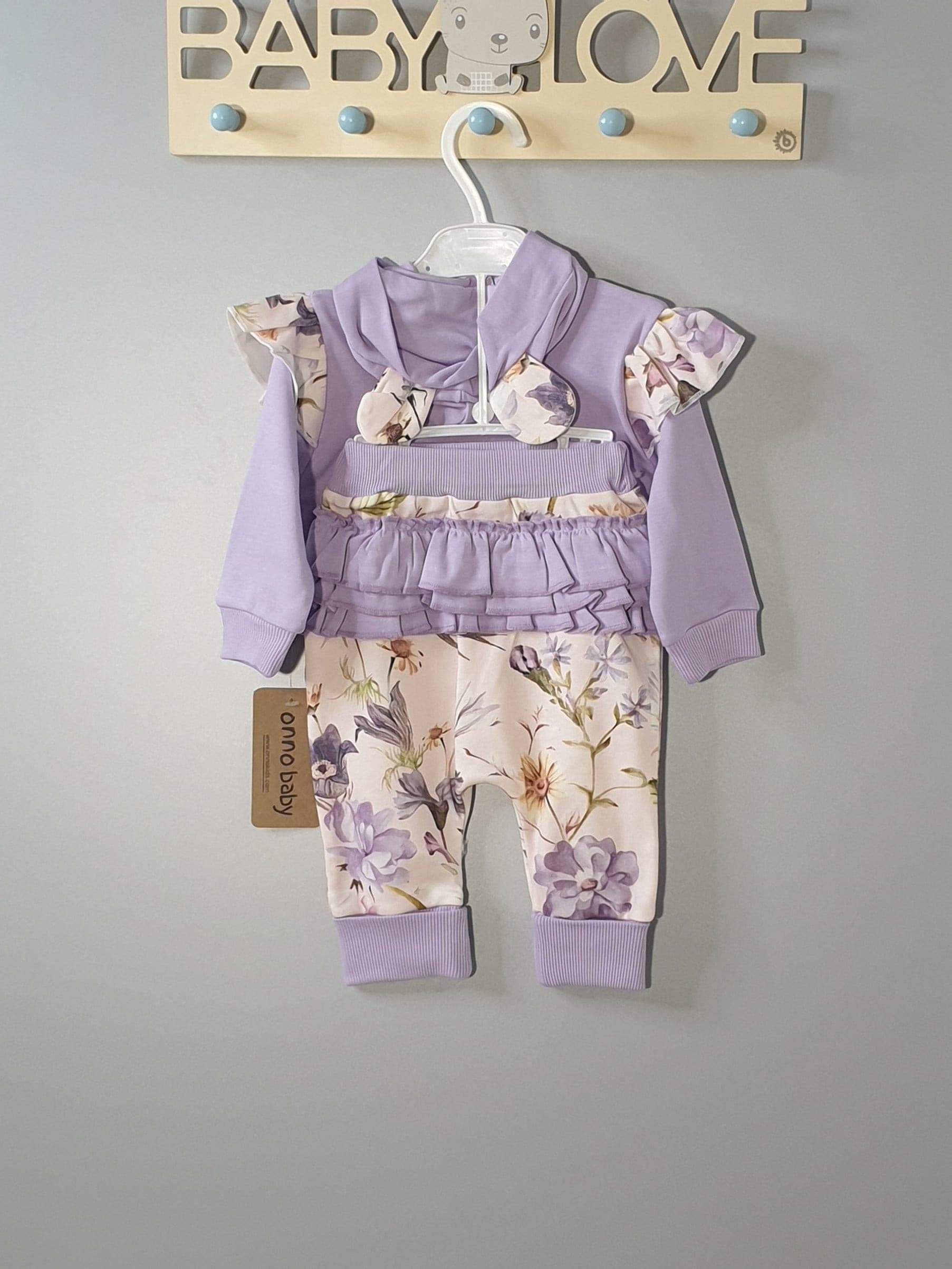 Freizeitset "Bunte Blumen" 2Tlg Mädchen-3068 | muffin&co