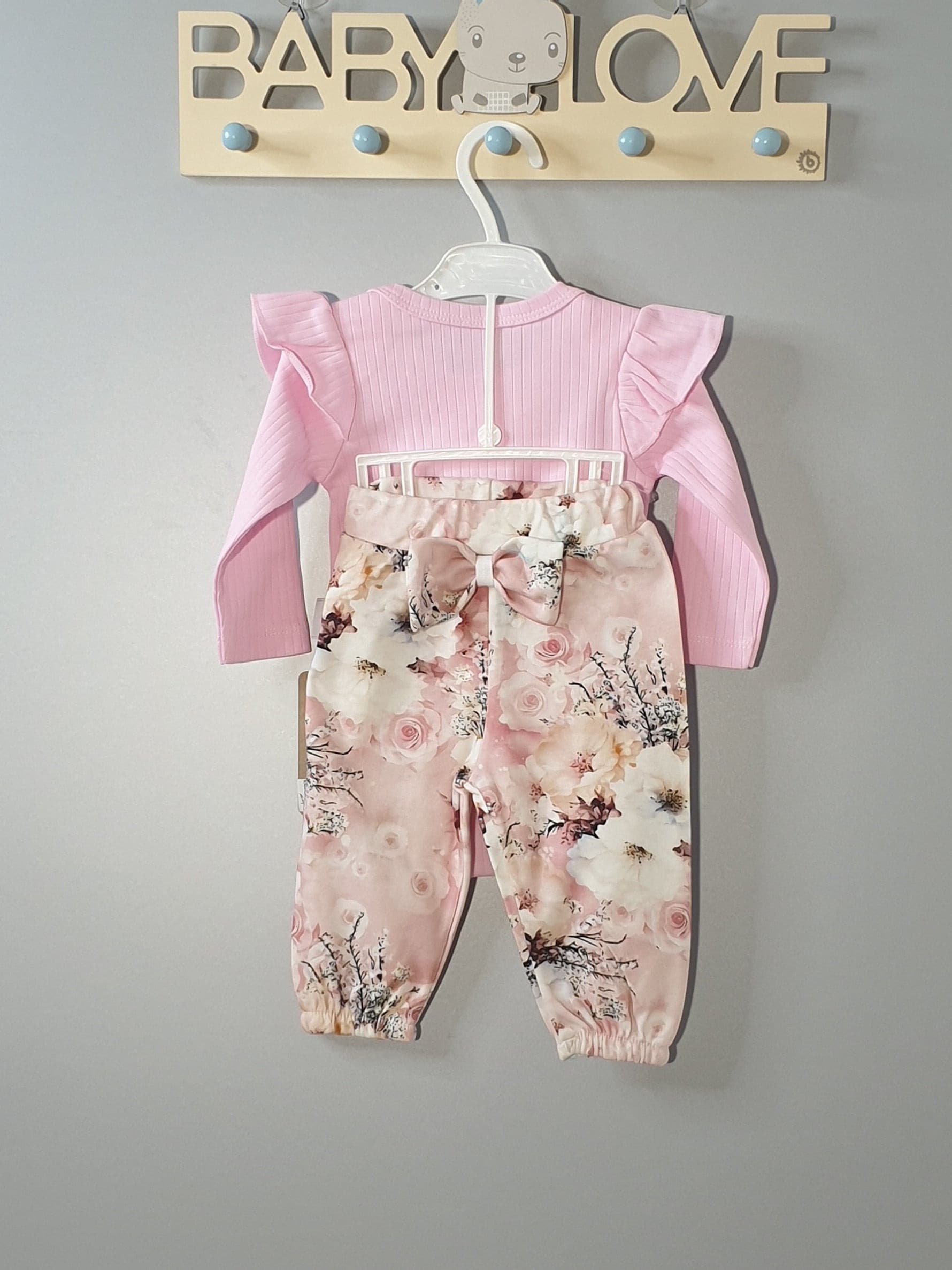 Freizeitset "Blumen" 3Tlg Mädchen -3070 | muffin&co