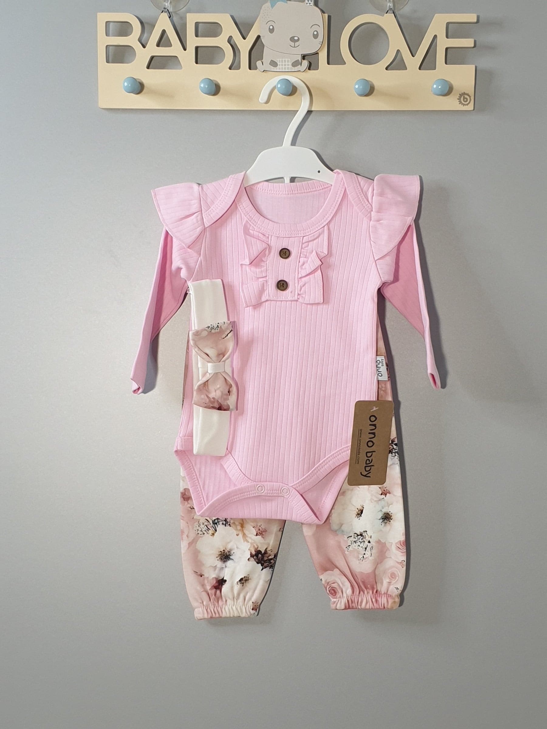 Freizeitset "Blumen" 3Tlg Mädchen -3070 | muffin&co