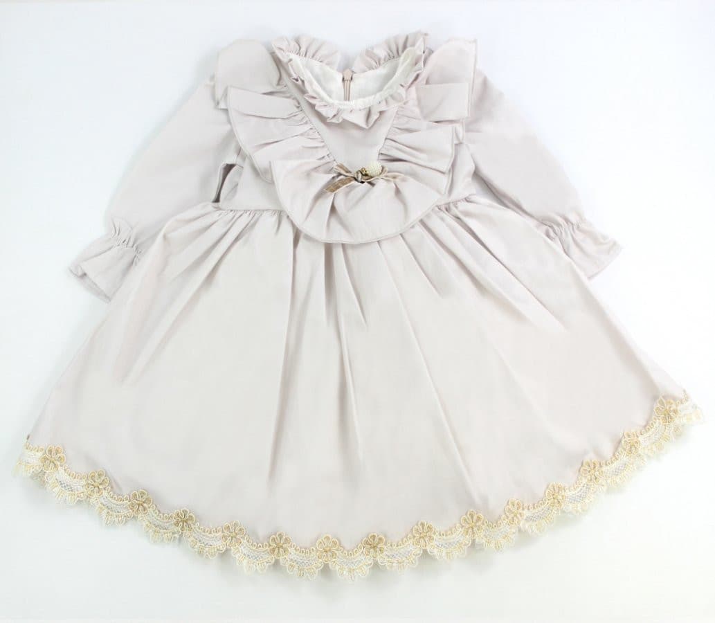 Kleid en dentelle-Beige muffinandco.