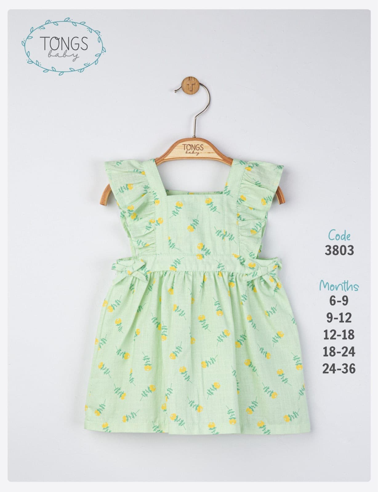 Baby Mädchen Frühlingskleid-3803T - muffinandco