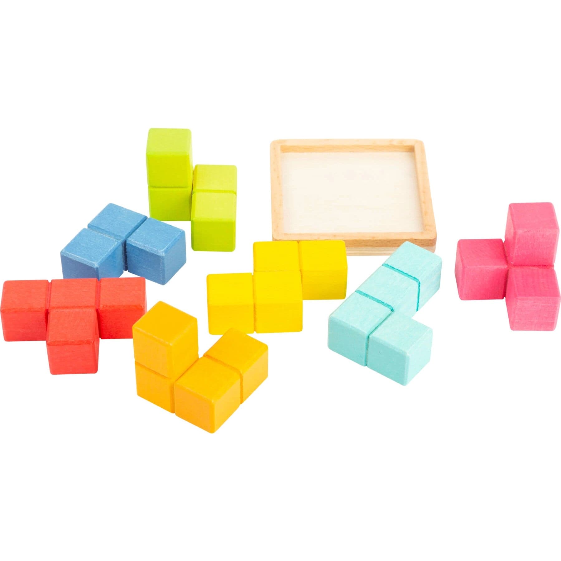 3D Puzzle-Würfel geometrische Formen muffinandco.