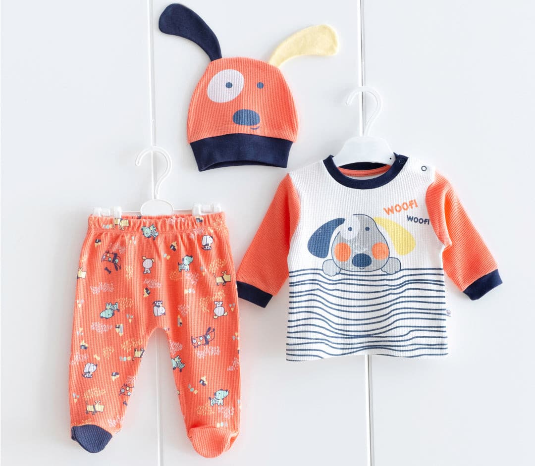 Freizeitset 3Tlg. - WOOF! -4013 | muffin&co