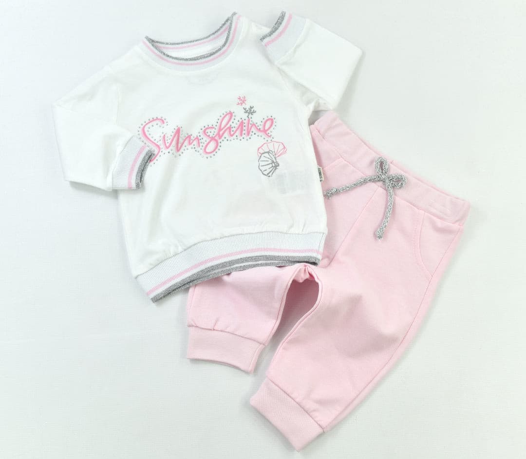 Baby Mädchen 2 tlg.Set-Rosa-4106 - muffinandco