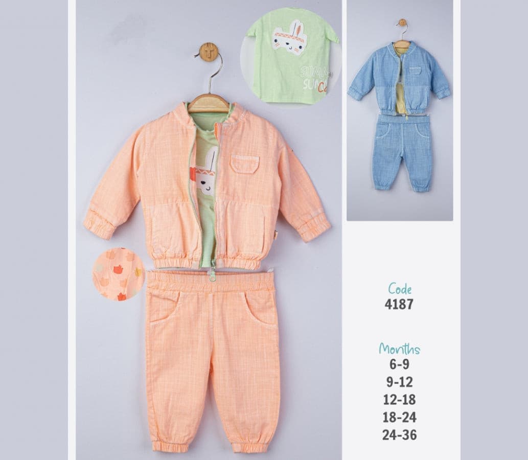 Freizeit Set 3-Tlg. Jungen -4187T muffinandco.