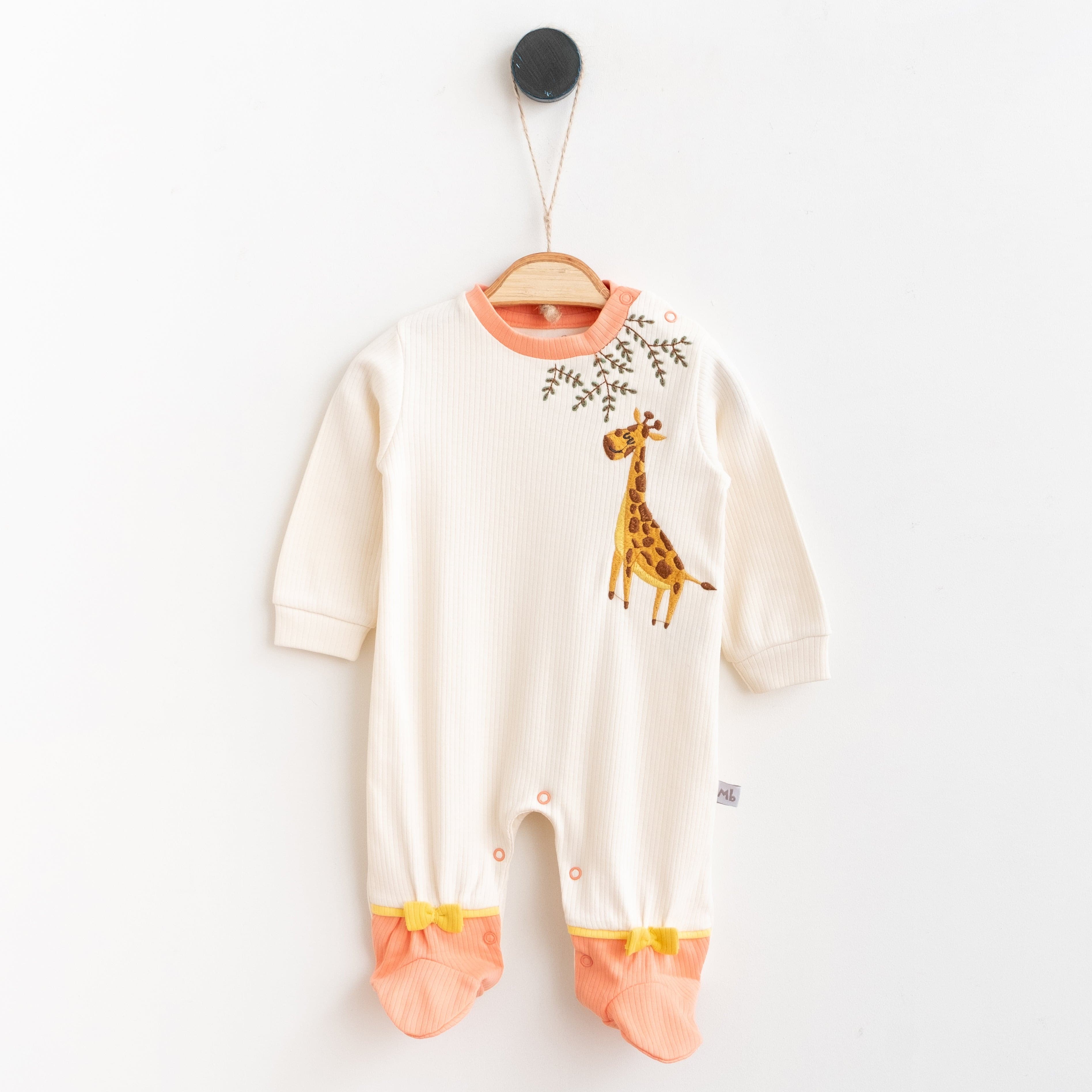 Neugeborenen Strampler "Giraffe" verschiedene Farben-6014