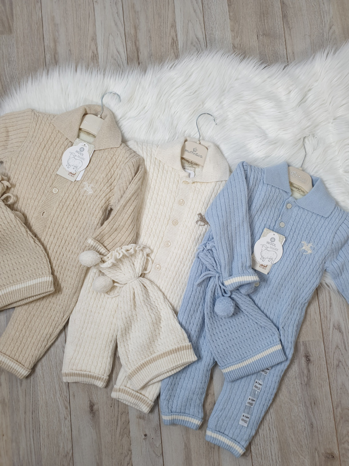 Muffinandco- Baby Strick-Overall mit Mütze-6215