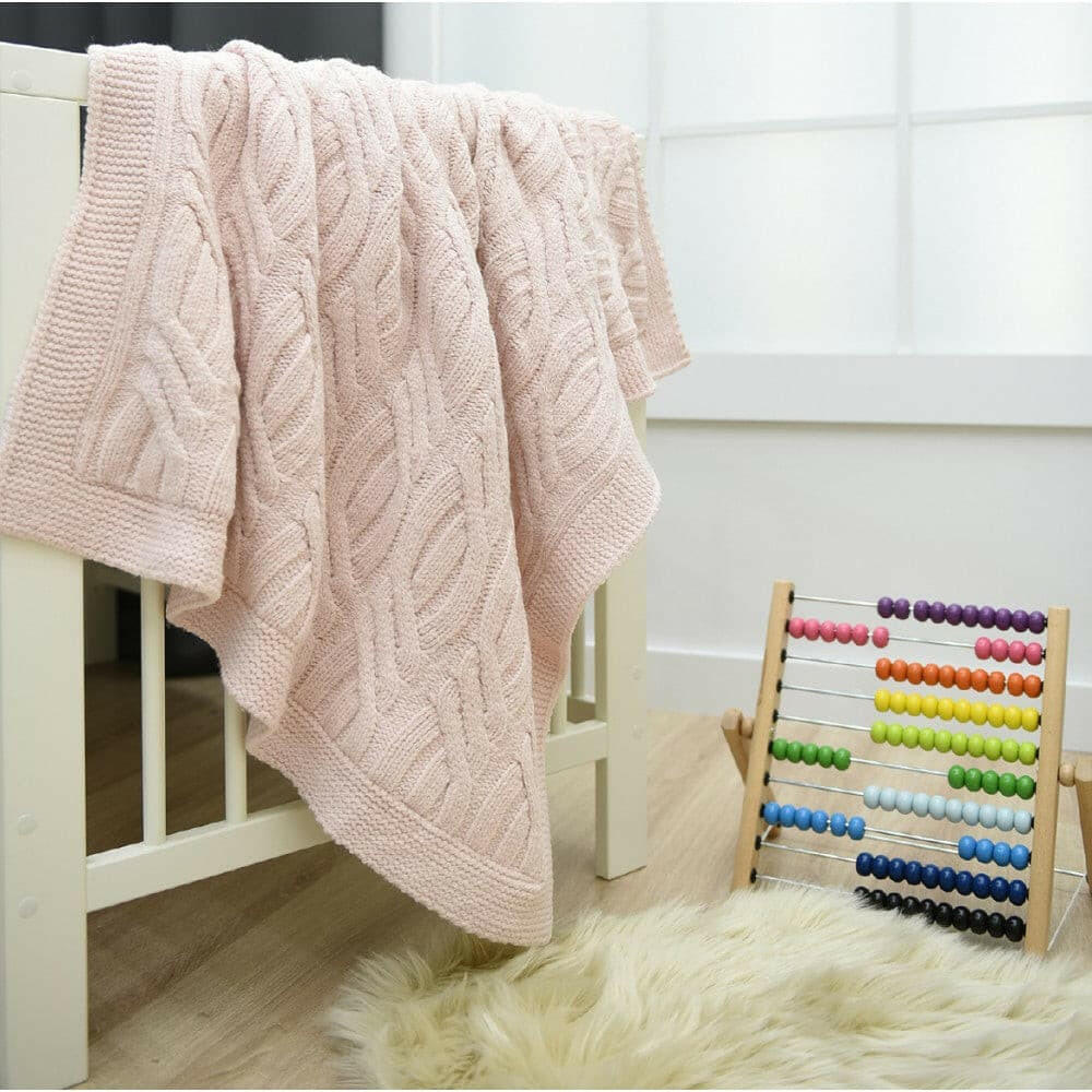 Nipperland Babydecke Knit - et  Strickdecke 85x100 - 6435.