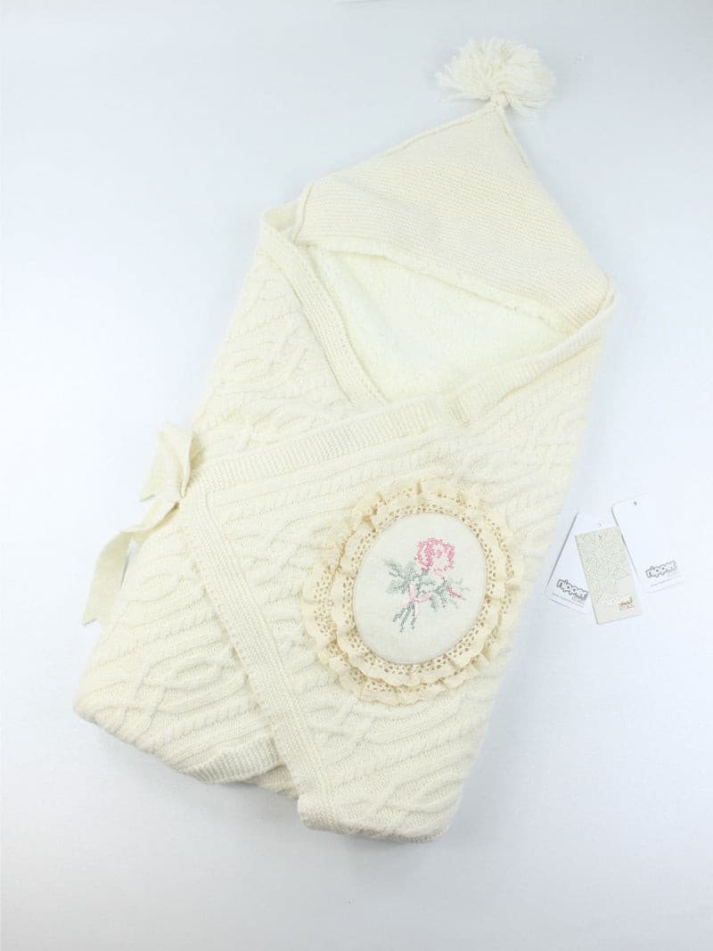 Nipperland Einschlagdecke mit Blumen motiv-0-12 Monat-6436.