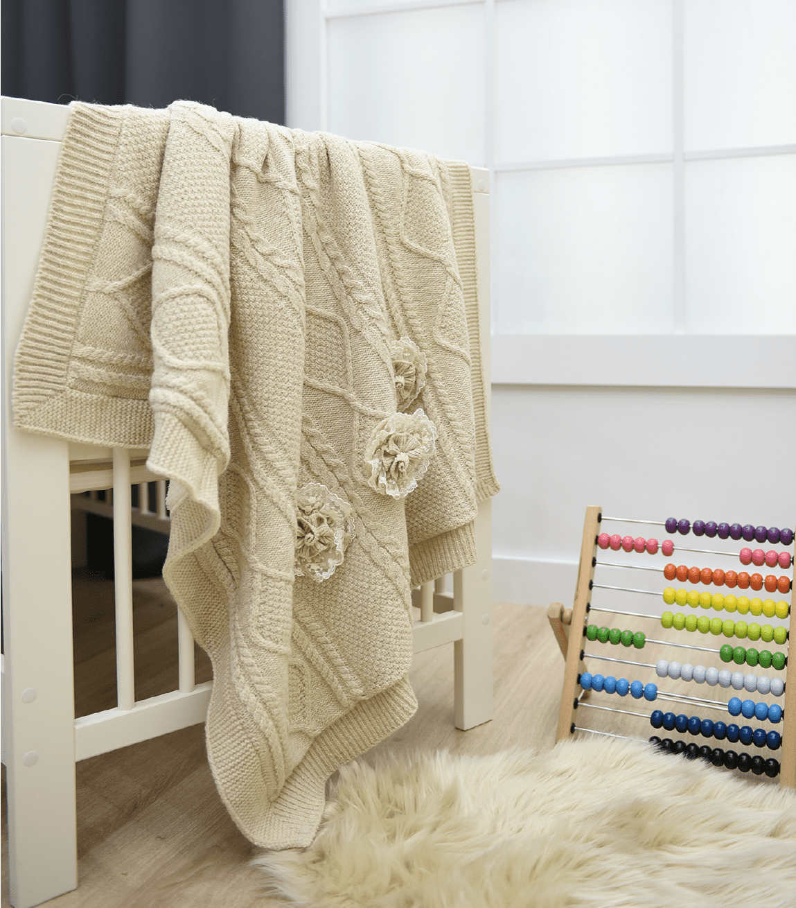 Nipperland  Strickdecke Baby - et 85×100cm-6463.