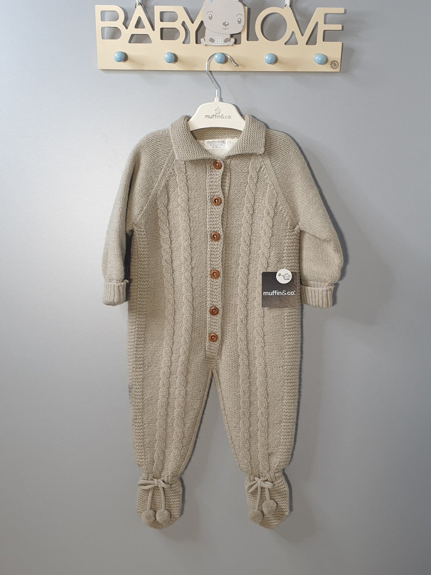 Muffinandco- Baby Strick-Overall-9-12 Monat | muffin&co