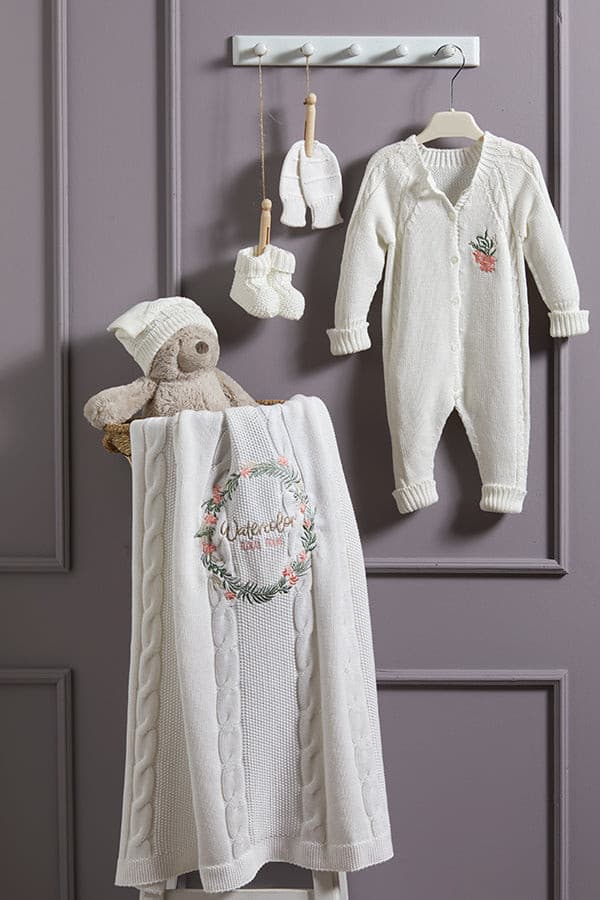 Neugeborenen Set 5 Tlg-Nipperland mit Motiv-0-3 M.-Creme muffinandco.